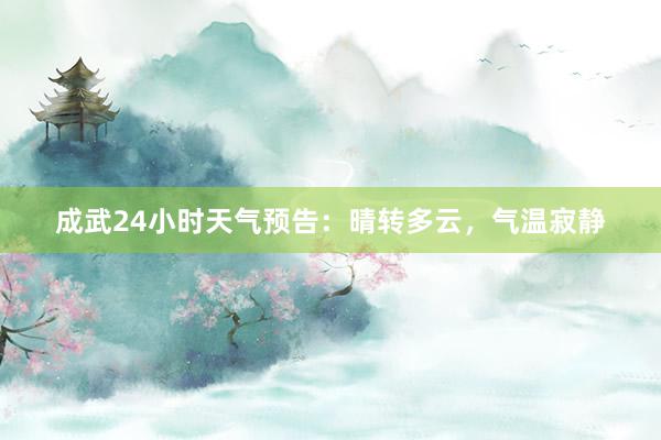 成武24小时天气预告：晴转多云，气温寂静